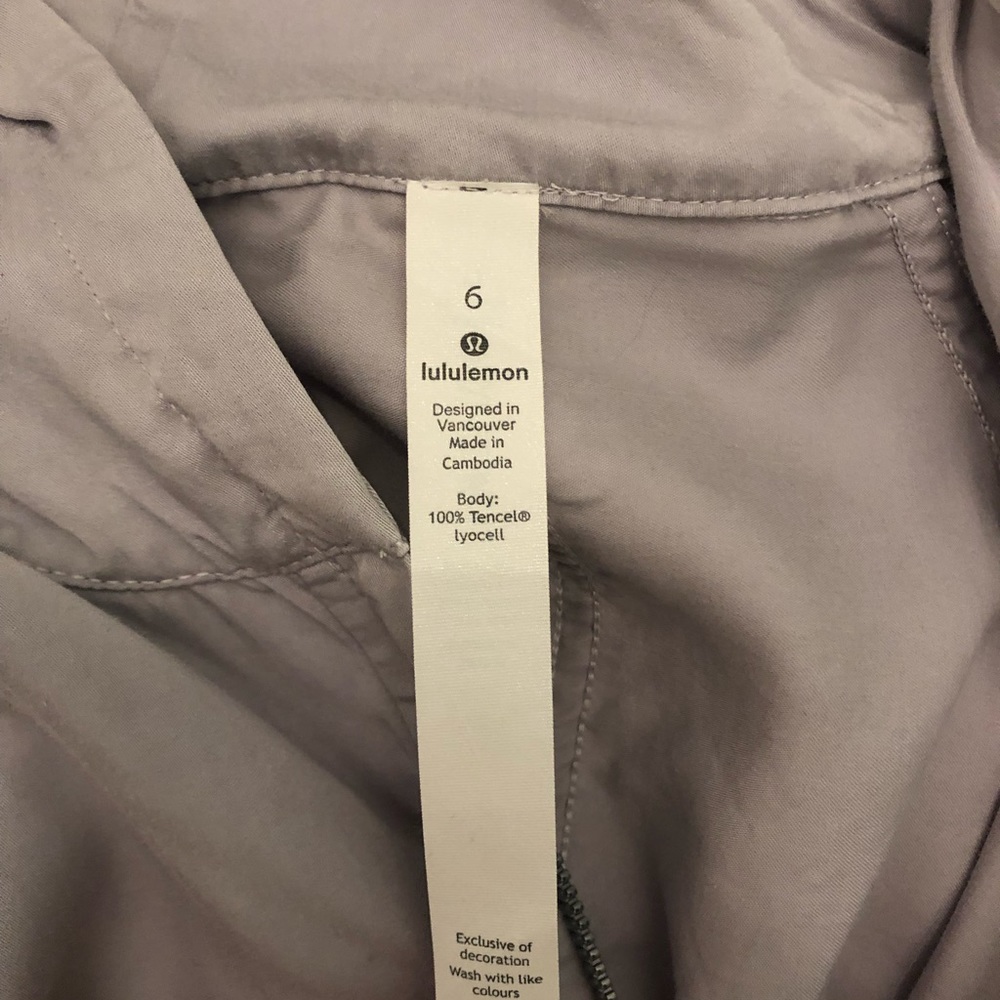 Lululemon light purple cropped jacket